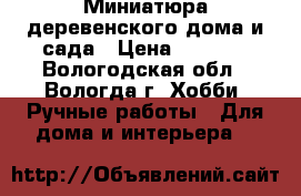 Миниатюра деревенского дома и сада › Цена ­ 3 500 - Вологодская обл., Вологда г. Хобби. Ручные работы » Для дома и интерьера   